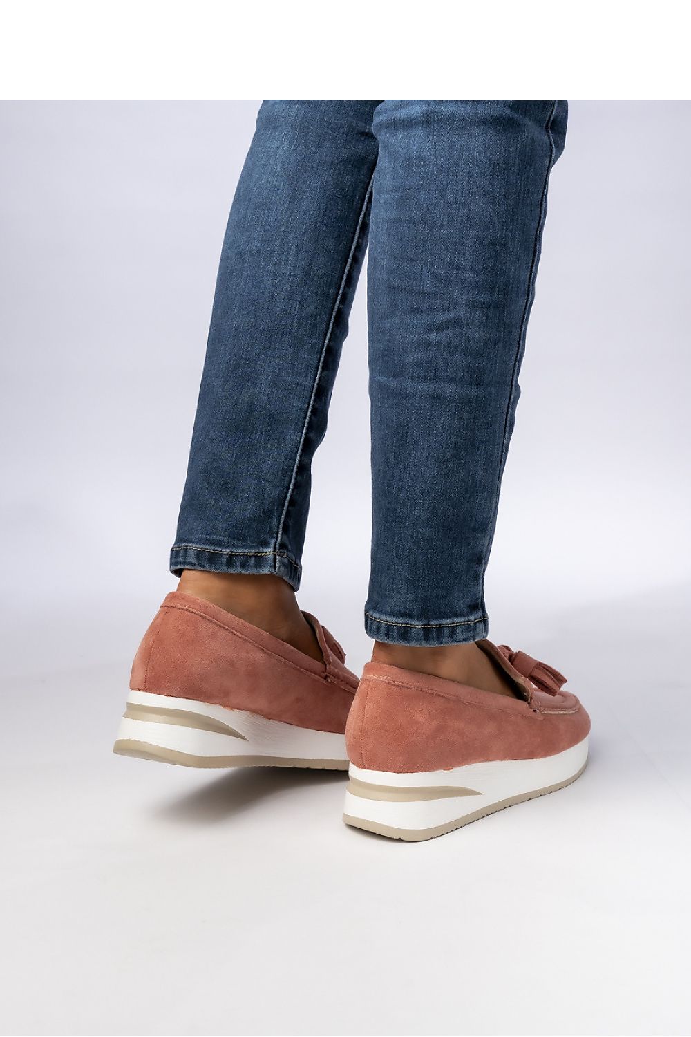 Mocassins en cuir suédé pour femmes, légers et faciles à enfiler, style mule.