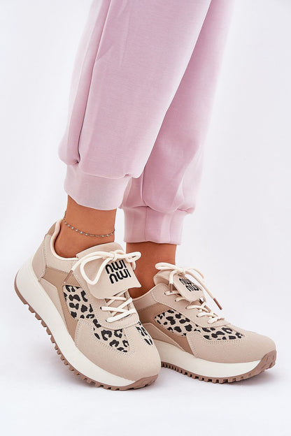 Chaussures de sport Nérava Platforme Claire beige | Zachoo