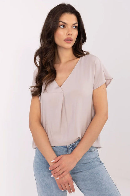 Chemisier Vayora beige | Zachoo