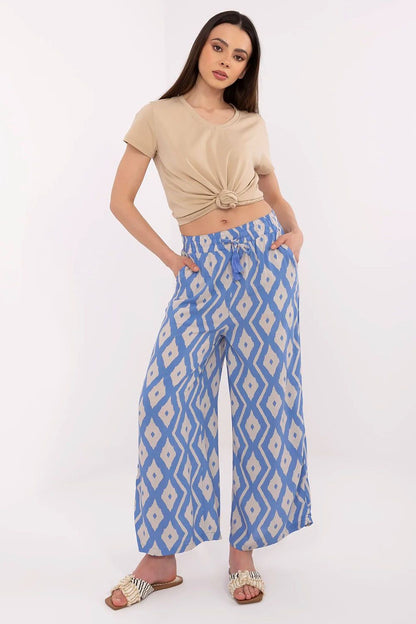 Pantalon femme en viscose - Libre bleu | Zachoo
