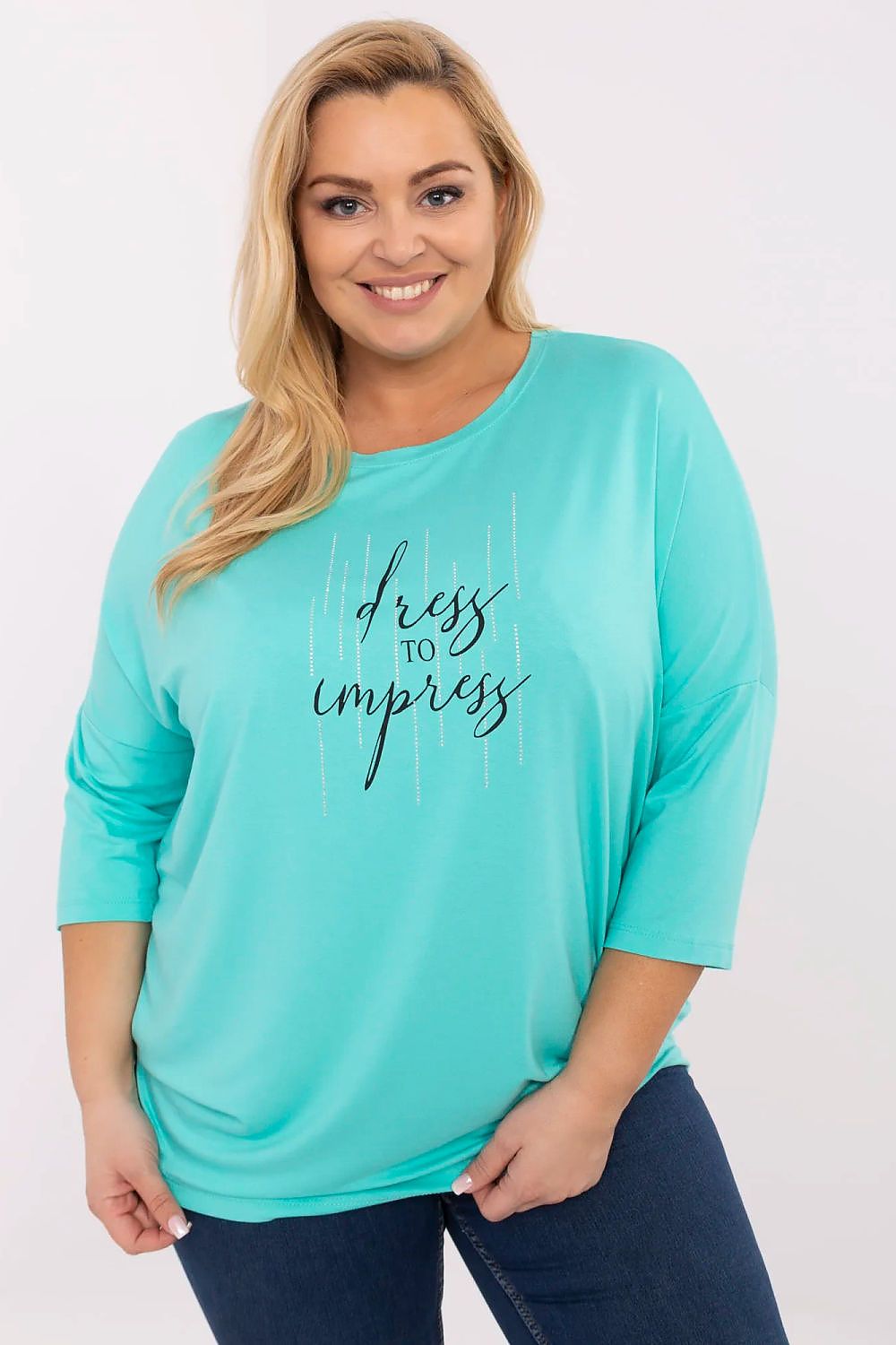 Chemisier grande taille Velmara vert universelle | Zachoo