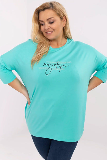 Chemisier grande taille Fluïna vert universelle | Zachoo
