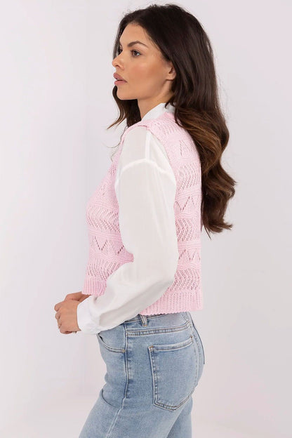 Gilet ajouré en maille coton Néloane | Zachoo