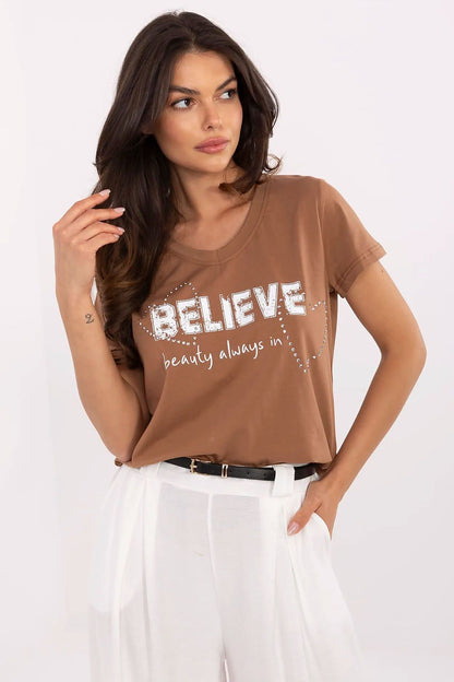 T-shirt Noreza brun | Zachoo