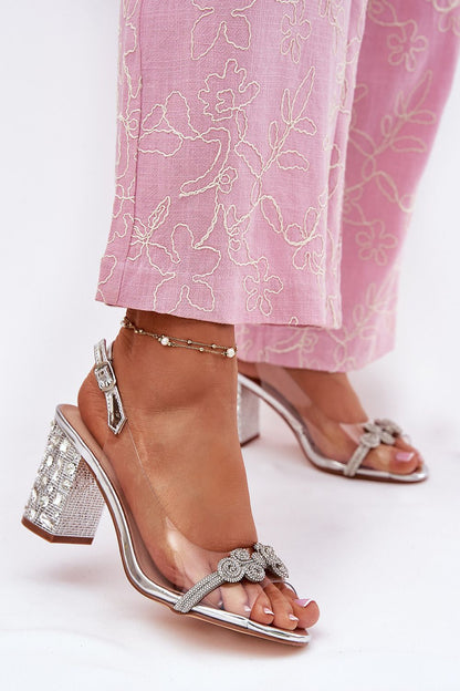 Sandales a talon StrideLux gris | Zachoo