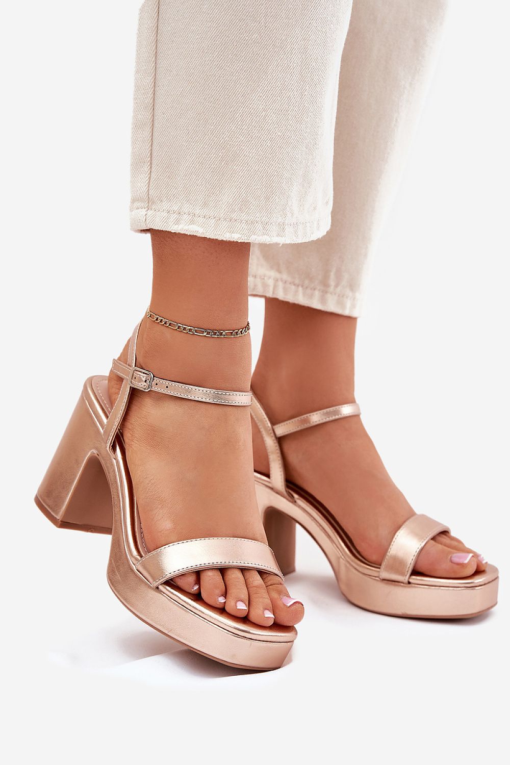 Sandales à talons Kireya Grace rosé | Zachoo