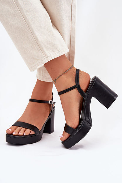 Sandales à talons Kireya Grace noir | Zachoo