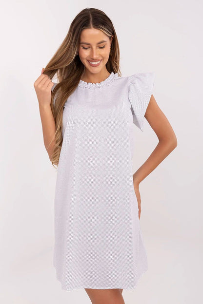 Robe d’été évasée en coton léger Valestina noir | Zachoo