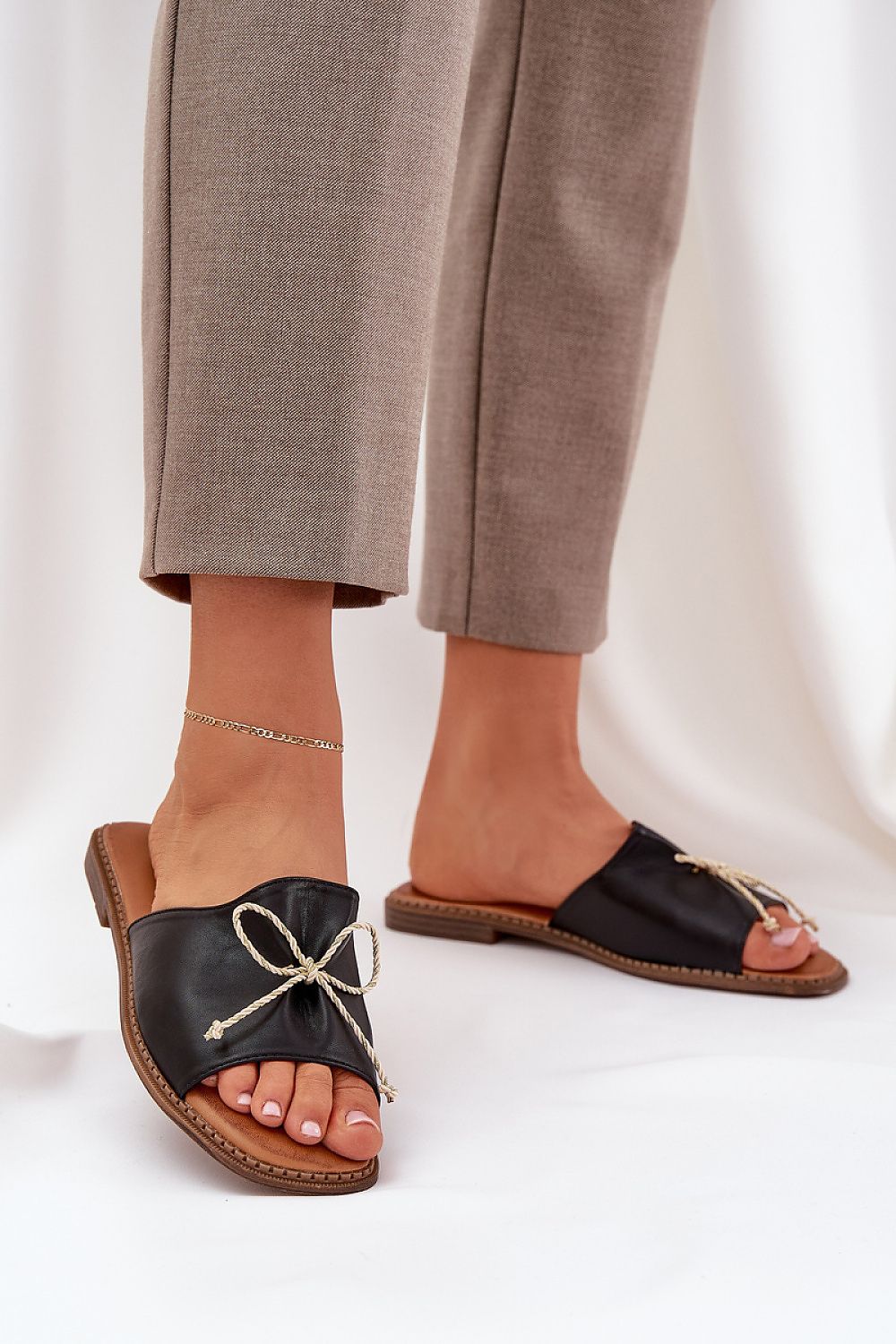 Sandale Elyana Slide noir | Zachoo
