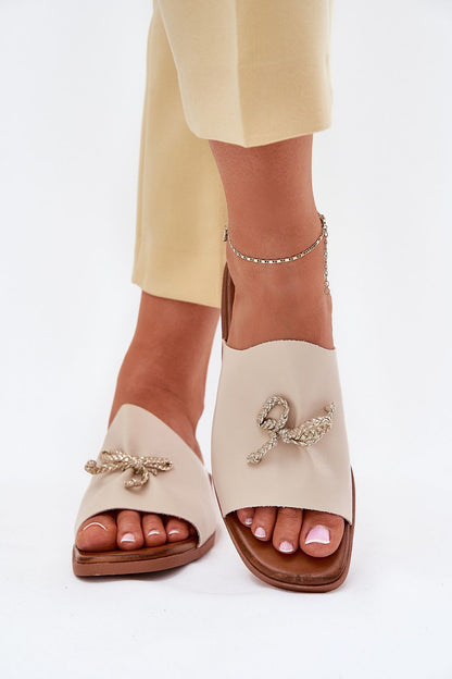 Sandale Layra Knot beige | Zachoo