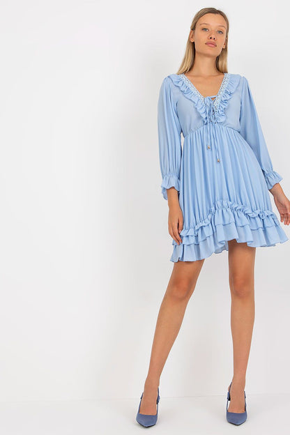Robe de jour Frisson Brodé bleu universelle | Zachoo