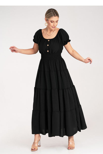 Robe de jour Oriana Solstice noir universelle | Zachoo