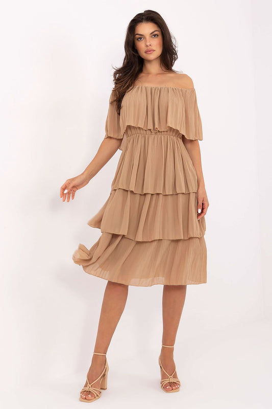 Robe de cocktail Miranyss brun universelle | Zachoo