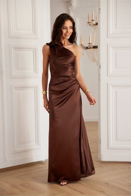 Robe longue satinée Inezava | Zachoo
