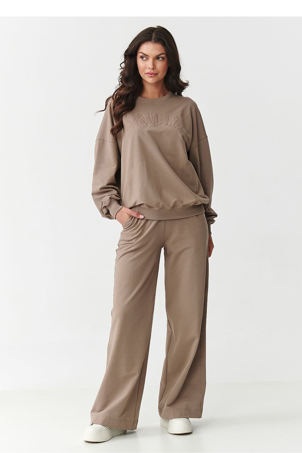 Ensemble femme en coton 2 pièces - Calypso brun | Zachoo