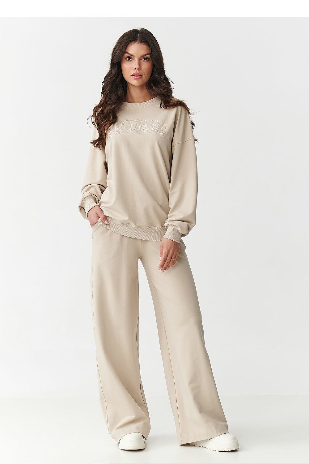 Ensemble femme en coton 2 pièces - Calypso beige | Zachoo