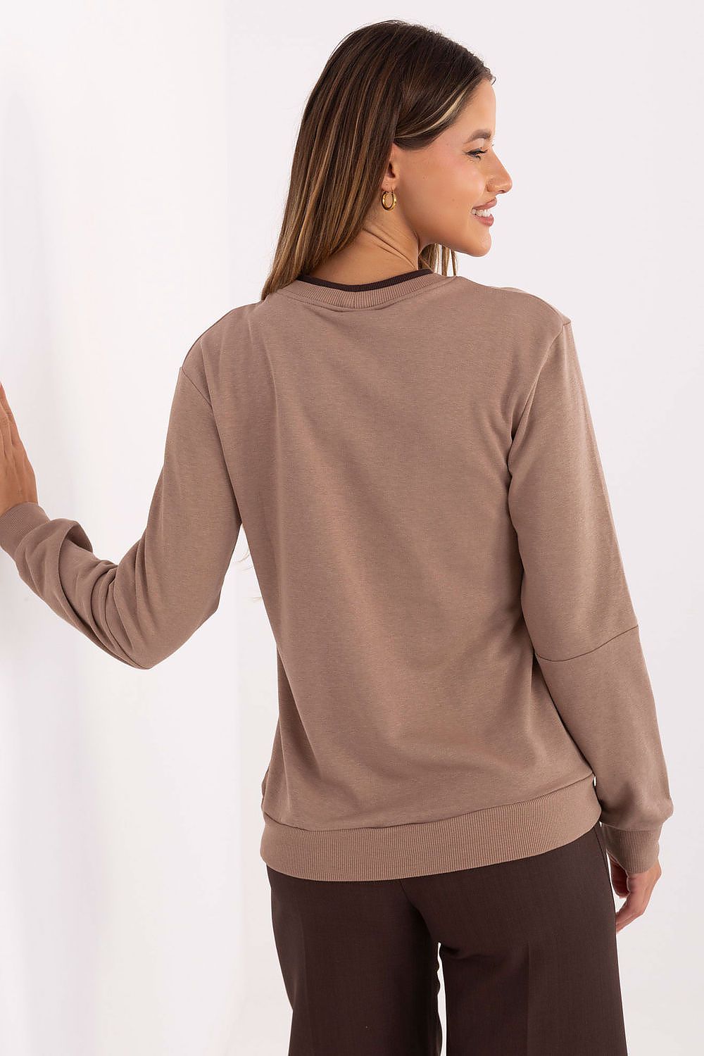 Sweat-shirt femme en coton avec broderie – Naya | Zachoo
