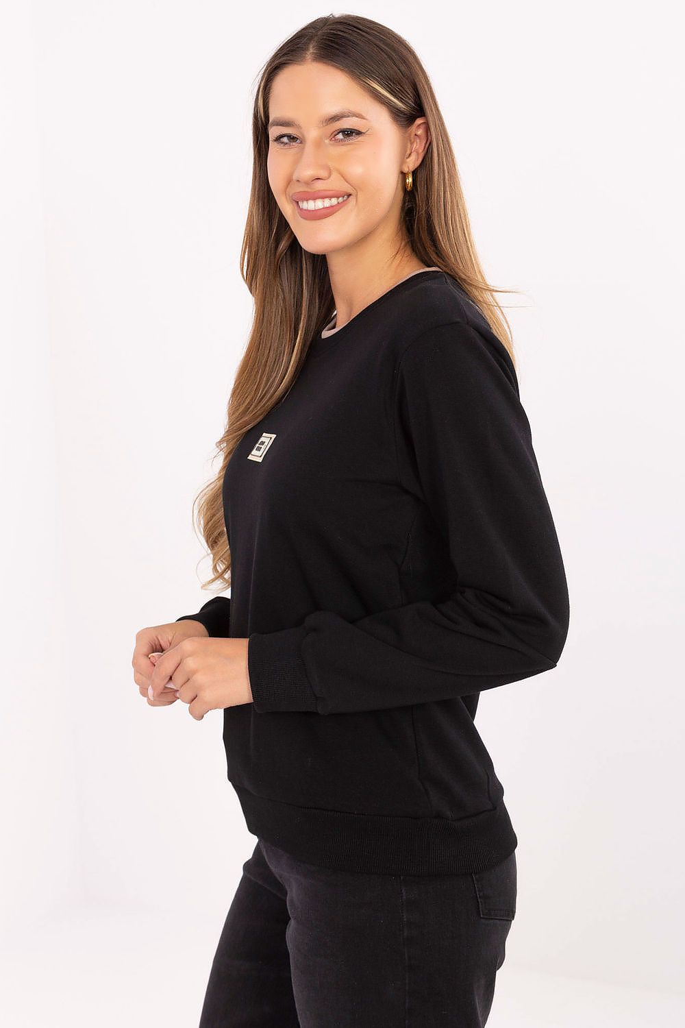 Sweat-shirt femme en coton avec broderie – Naya | Zachoo