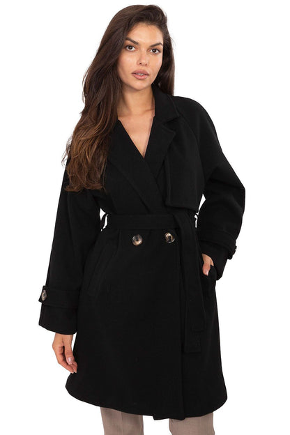 Manteau femme de transition – Aurevia noir universelle | Zachoo