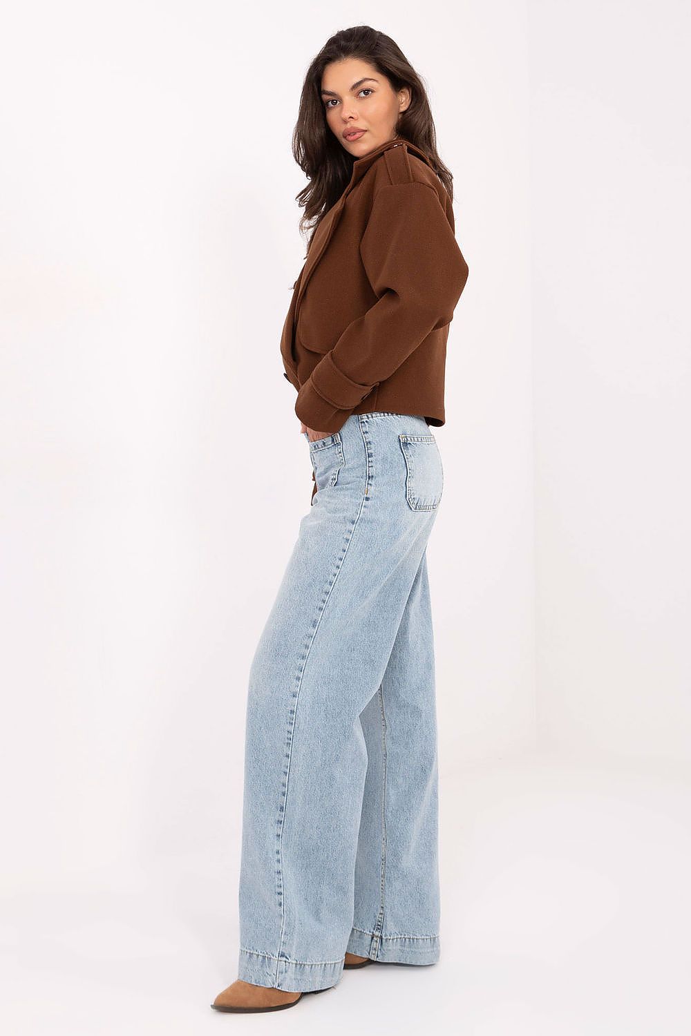 Jean large femme 100 % coton – Solane | Zachoo