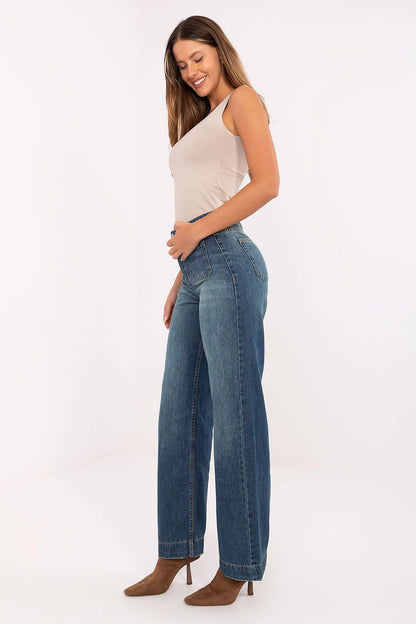 Jean fit femme relaxed en coton | Zachoo