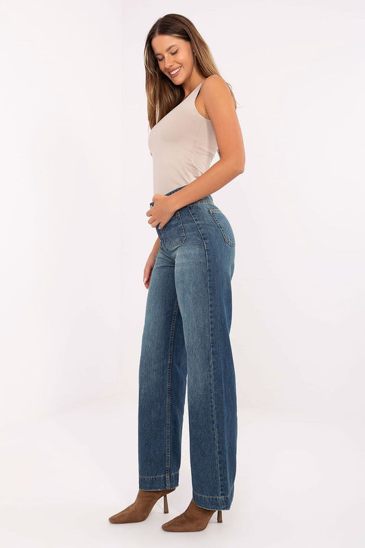 Jean fit femme relaxed en coton | Zachoo