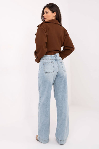 Jean large femme 100 % coton – Solane | Zachoo