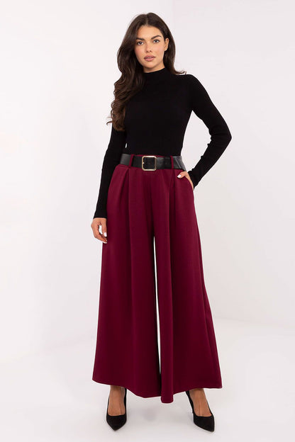 Pantalon palazzo femme - Selene rouge universelle | Zachoo