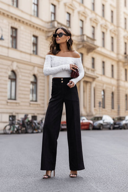 Pantalon coupe droite femme en viscose - Livia | Zachoo