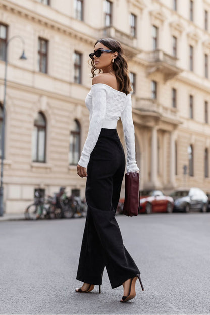 Pantalon coupe droite femme en viscose - Livia | Zachoo