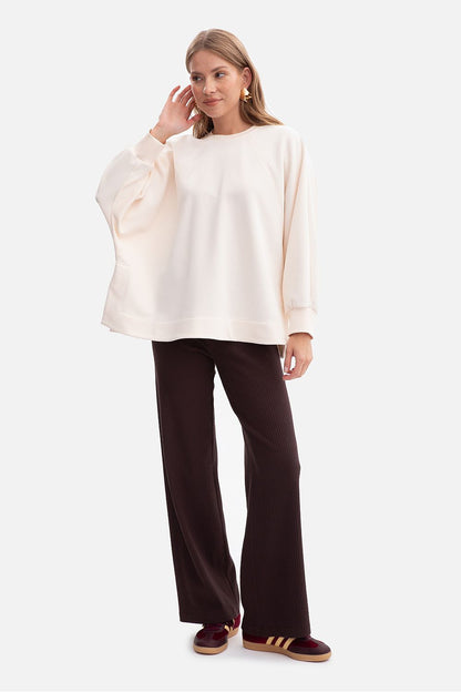 Sweatshirt oversize en coton structuré – Contour | Zachoo