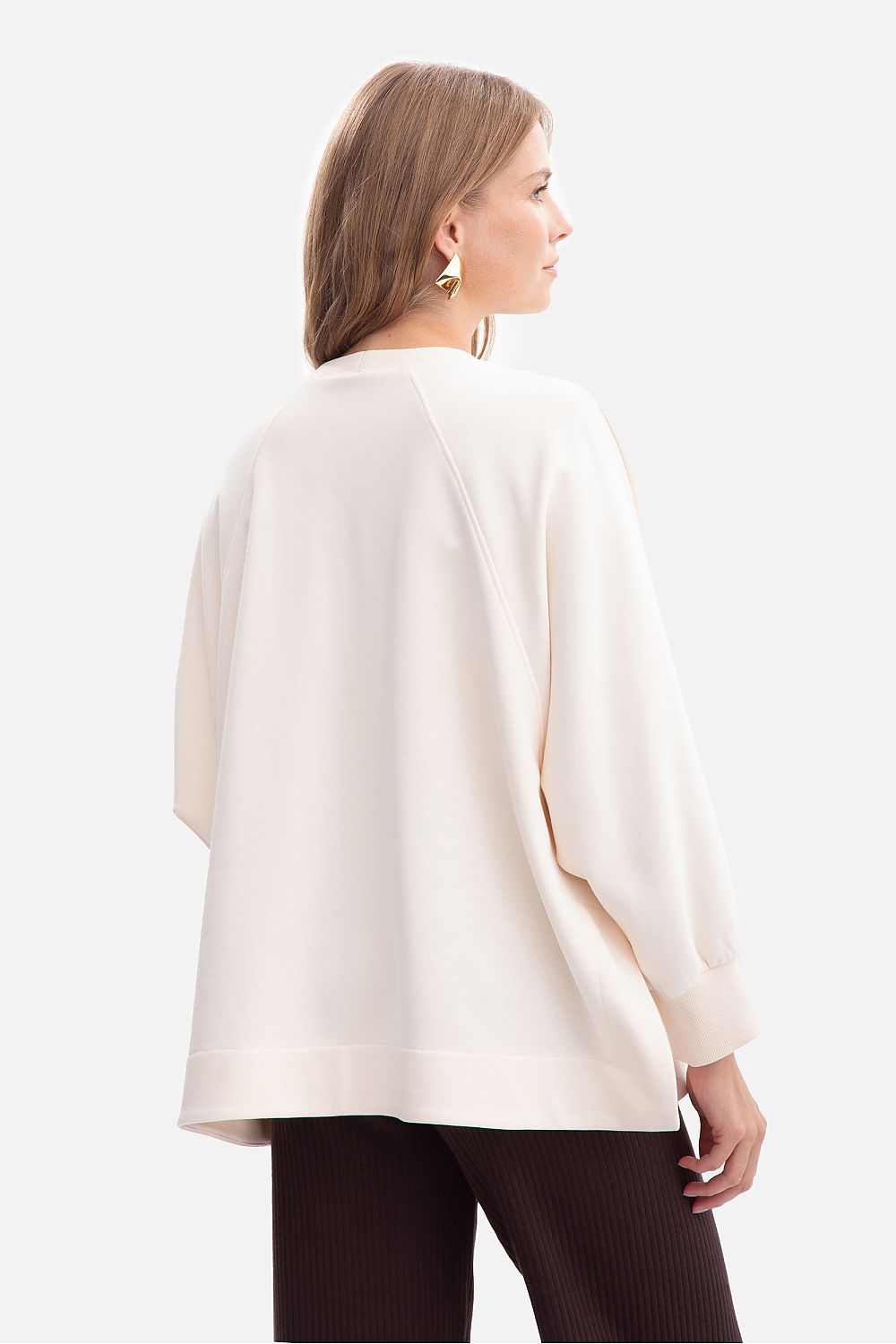 Sweatshirt oversize en coton structuré – Contour | Zachoo
