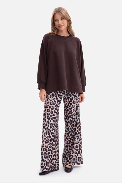 Sweatshirt oversize en coton structuré – Contour | Zachoo