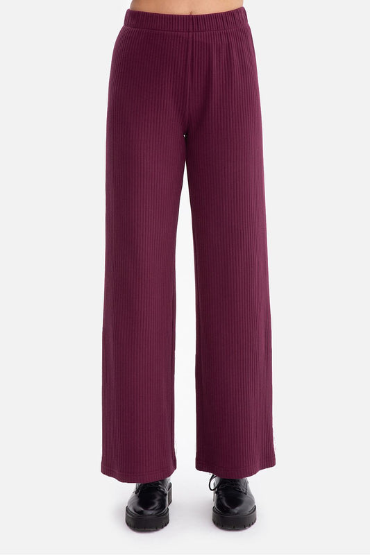 Pantalon côtelé femme en coton - Loden violet | Zachoo