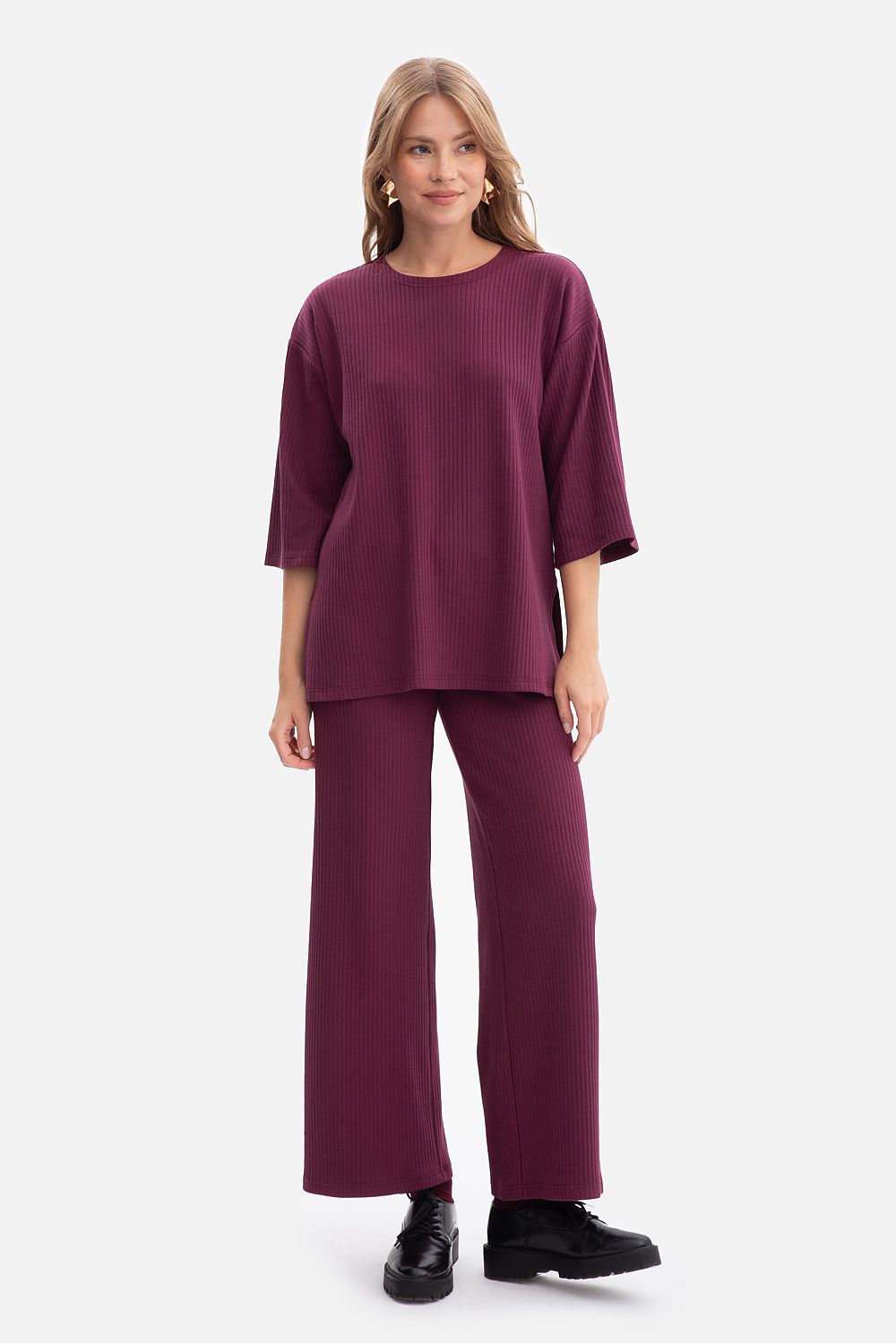Pantalon côtelé femme en coton - Loden | Zachoo