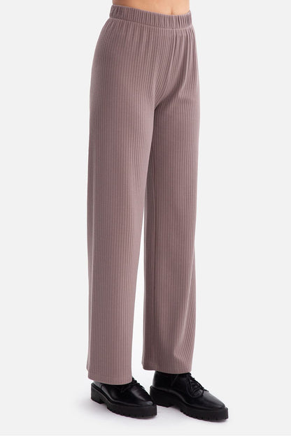 Pantalon côtelé femme en coton - Loden mauve | Zachoo