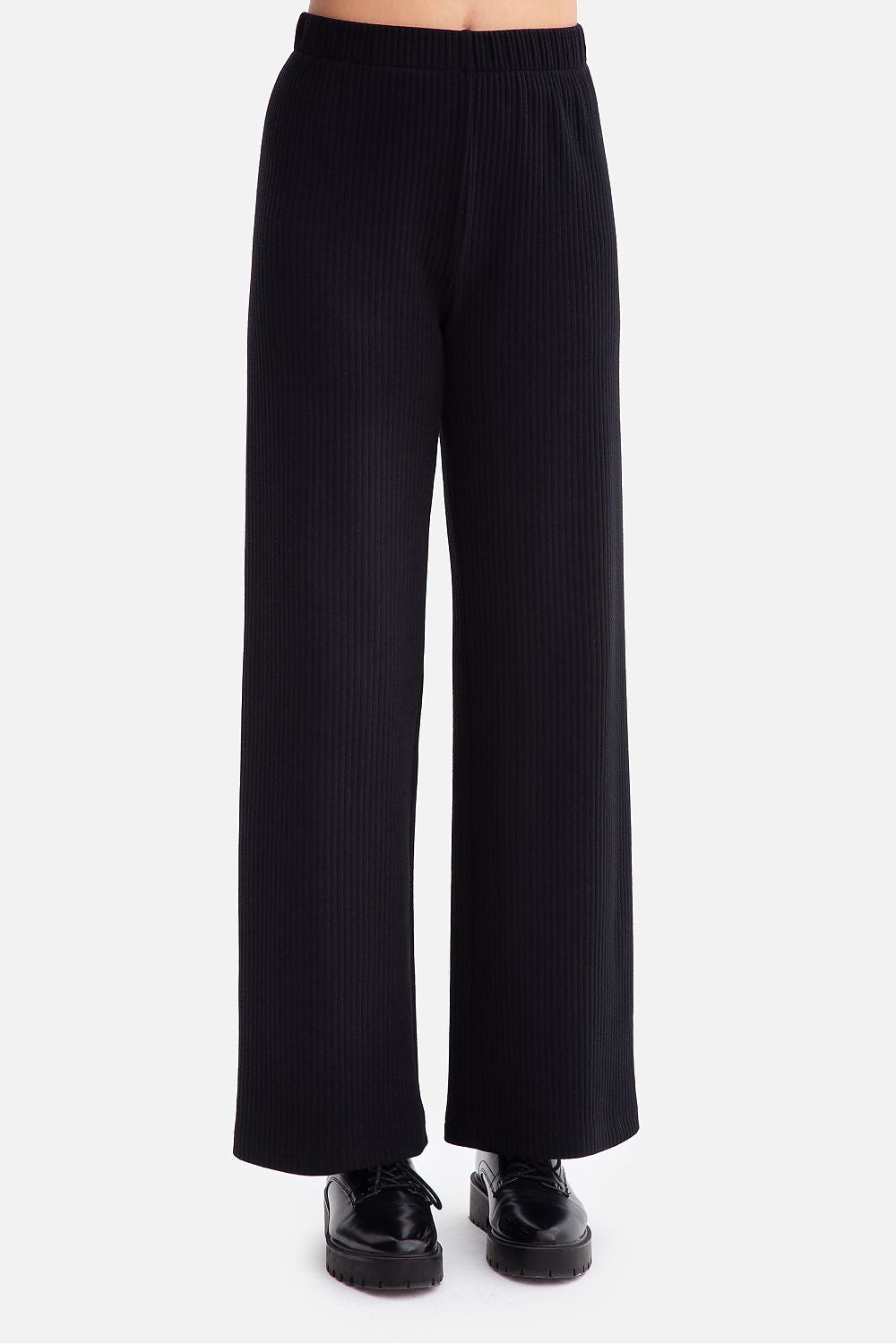 Pantalon côtelé femme en coton - Loden noir | Zachoo