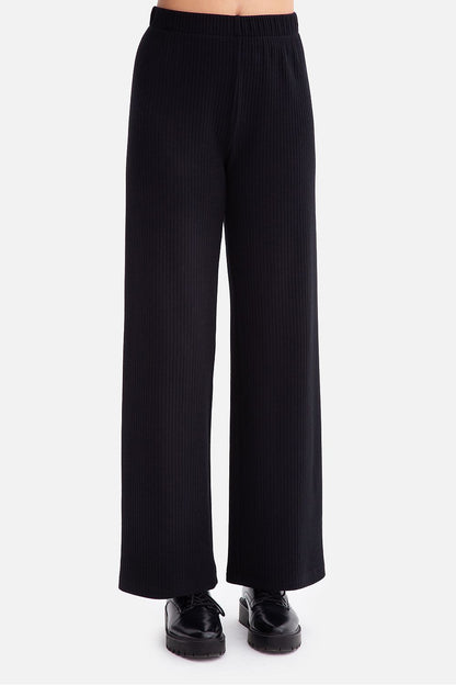 Pantalon côtelé femme en coton - Loden noir | Zachoo
