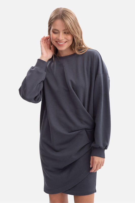Robe de jour en coton doux femme – Élan gris | Zachoo