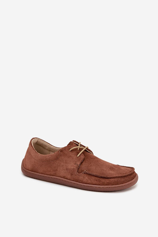 Chaussures basses femme en daim naturel – Barellia | Zachoo