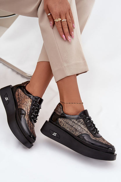 Chaussures basses femme en cuir naturel – Artisportia noir | Zachoo