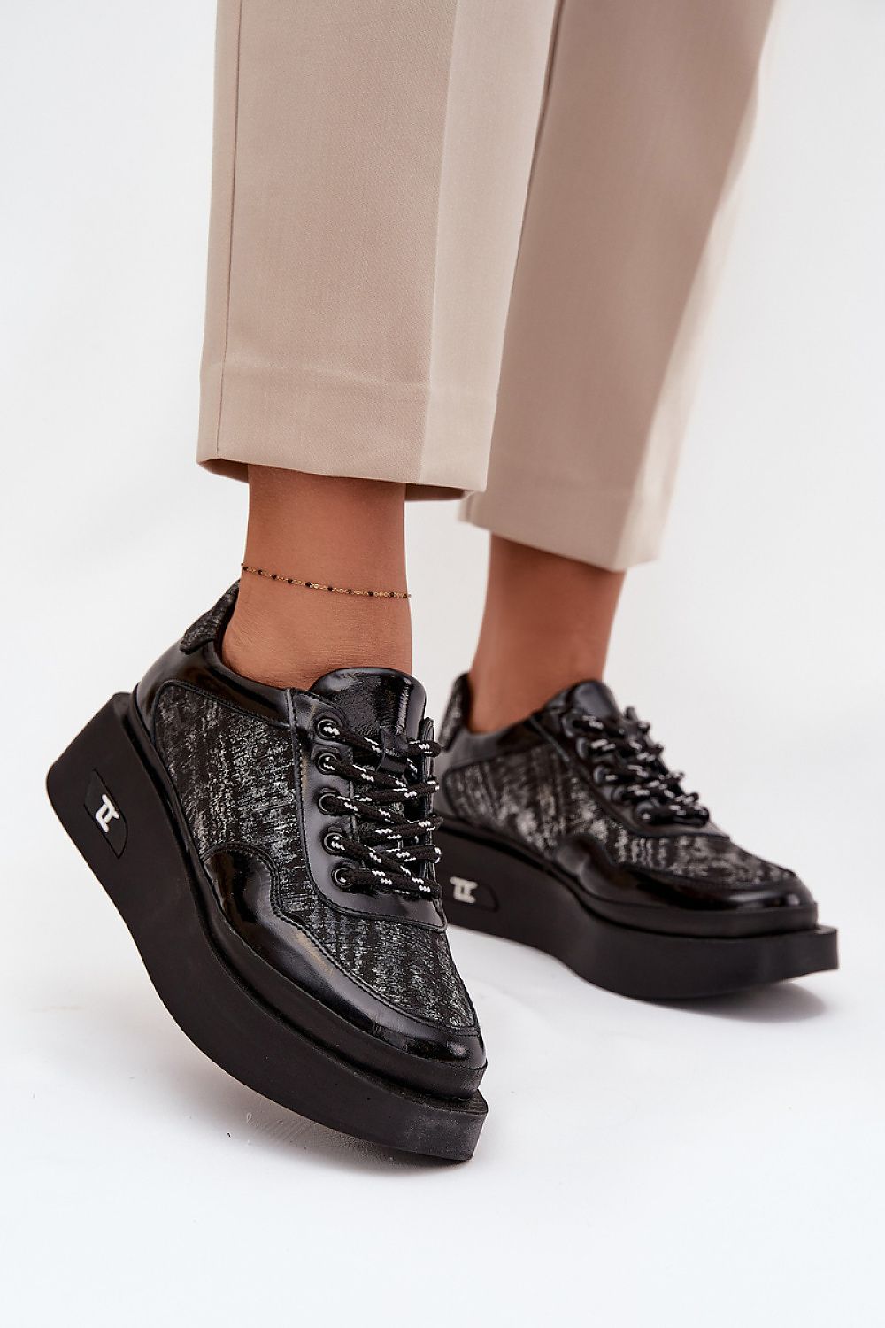 Chaussures basses femme en cuir naturel – Artisportia noir 3 | Zachoo