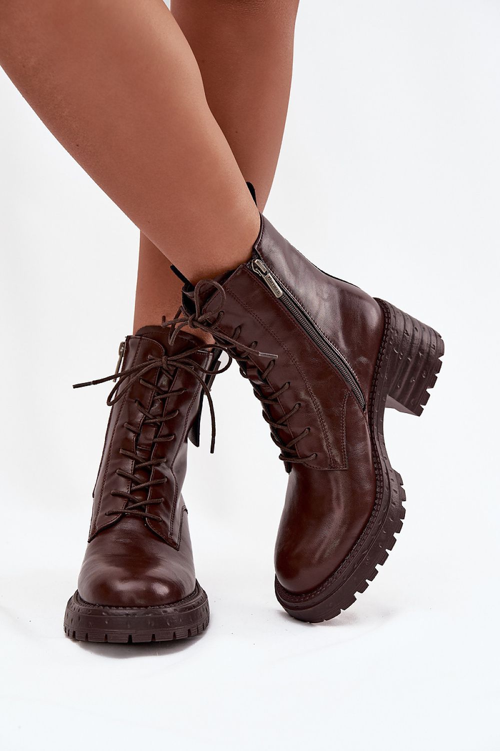 Bottines femme en cuir naturel – Artessia brun | Zachoo