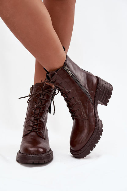 Bottines femme en cuir naturel – Artessia brun | Zachoo