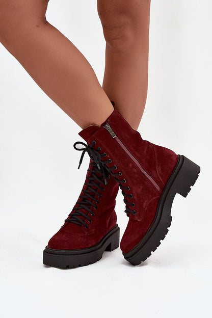 Bottines femme en daim naturel – Workelia | Zachoo