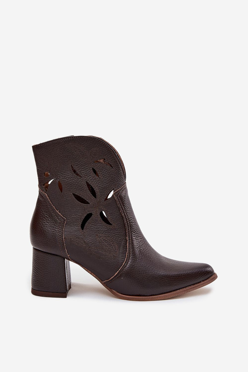 Bottes femme en cuir naturel – Ajouria brun | Zachoo