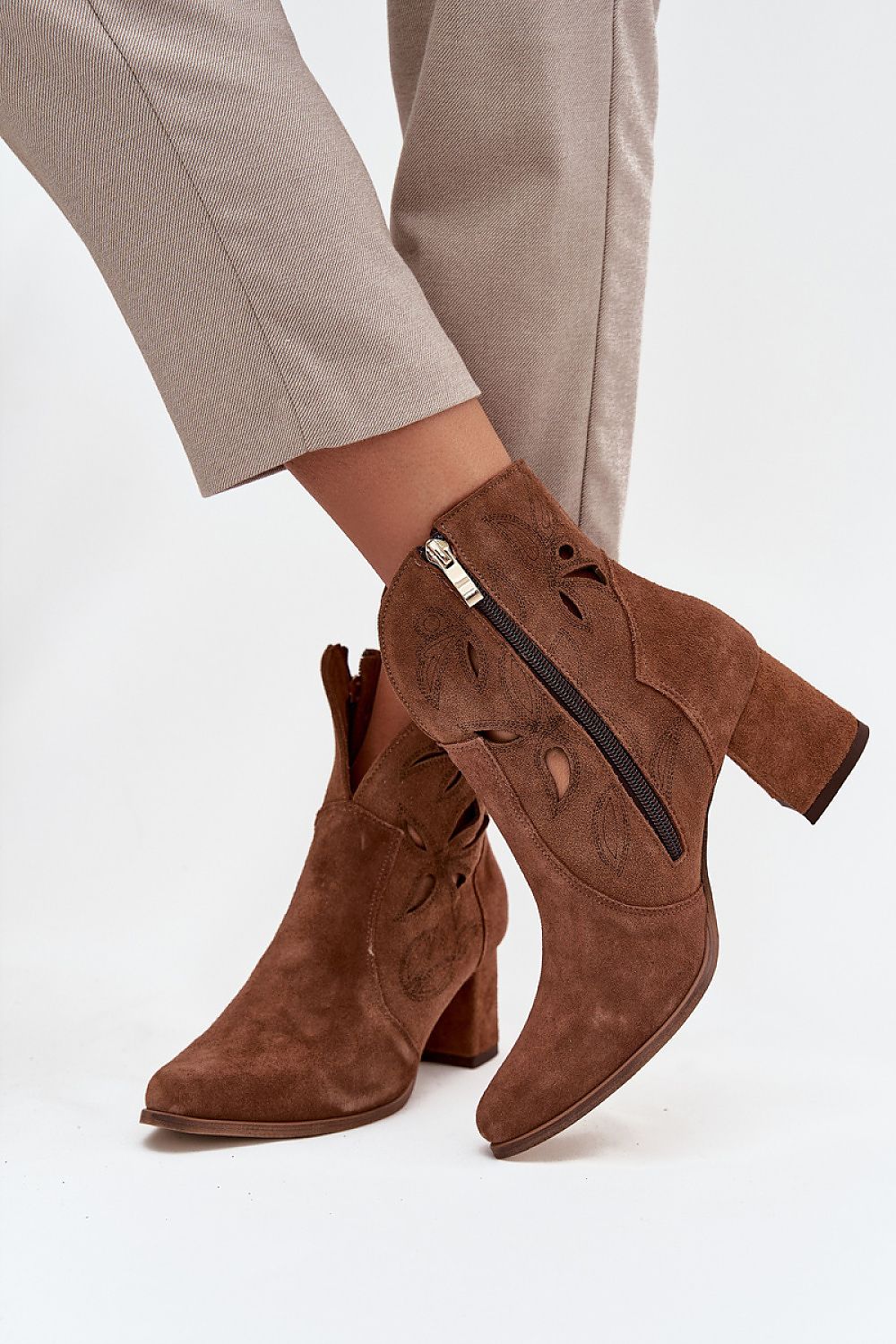 Bottes femme en cuir naturel – Ajouria | Zachoo