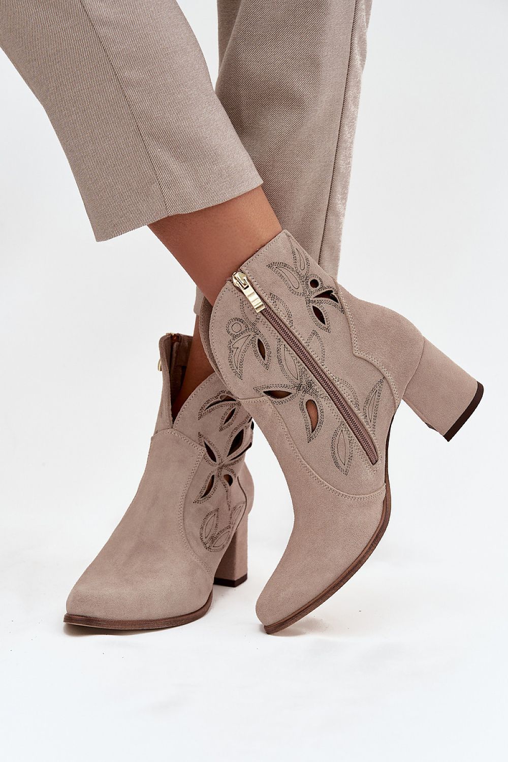 Bottes femme en cuir naturel – Ajouria | Zachoo