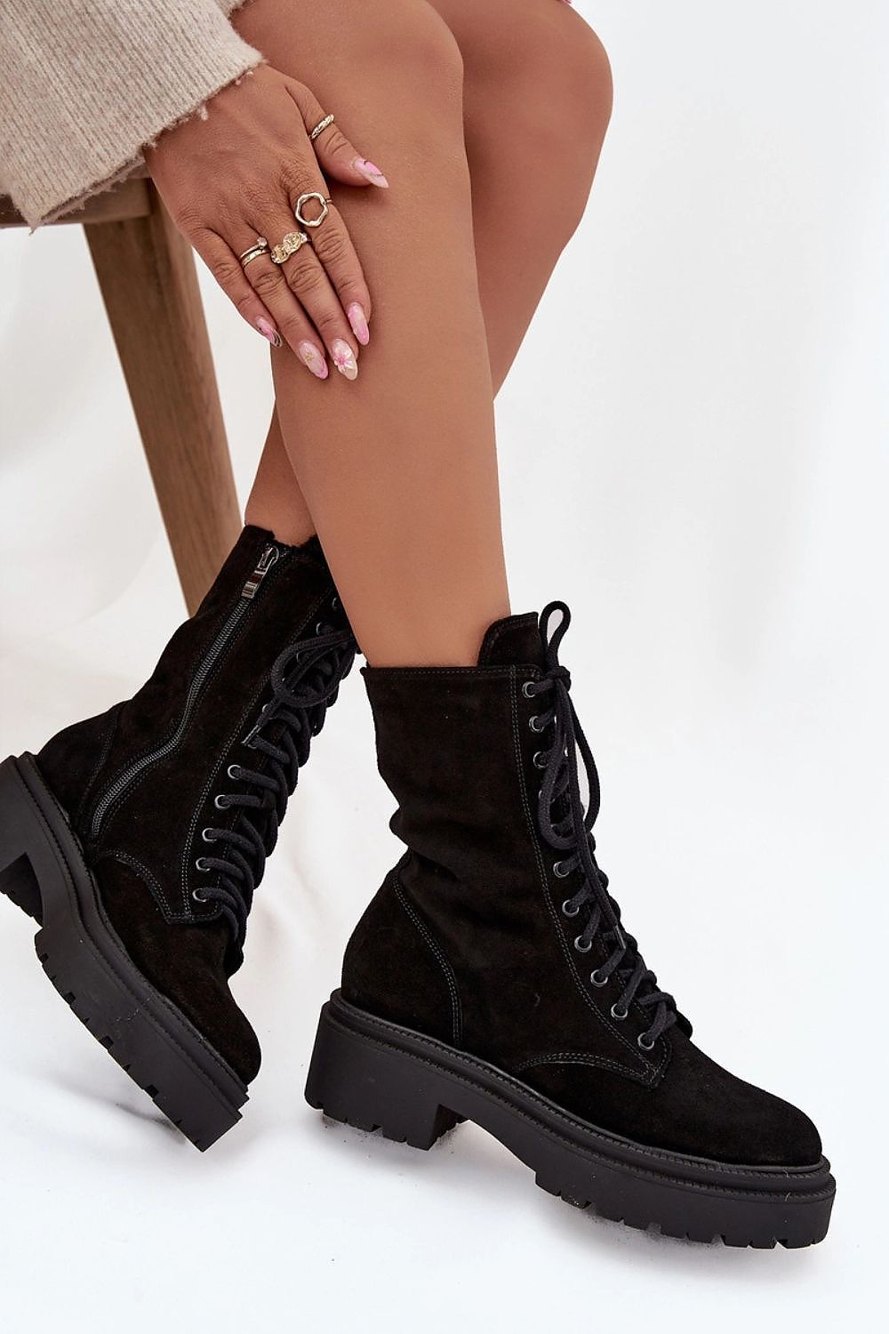 Bottines femme en daim naturel – Workelia | Zachoo