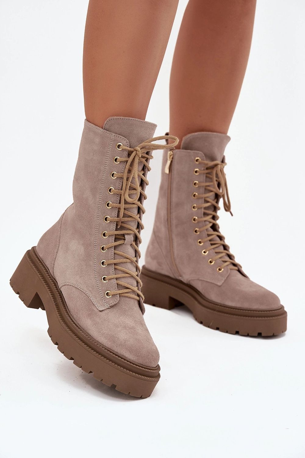 Bottines femme en daim naturel – Workelia | Zachoo